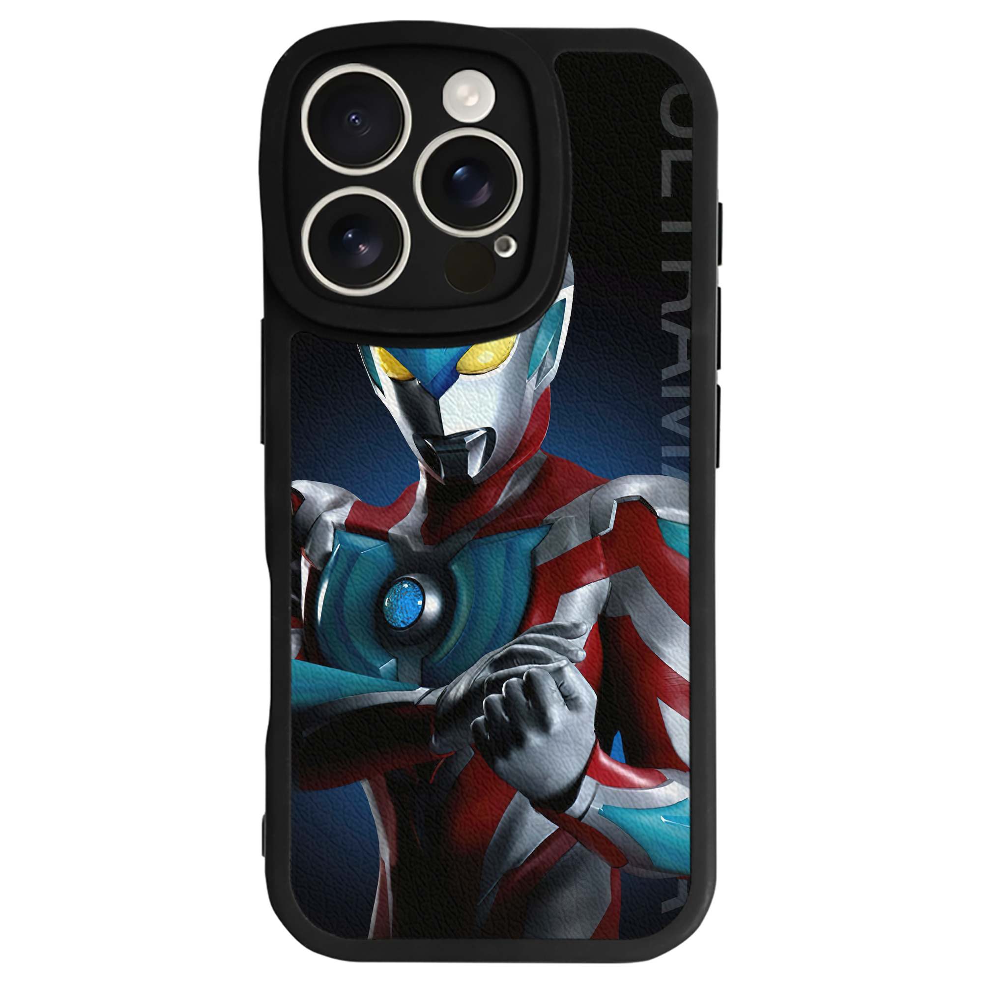 （画像用） ウルトラマン Ultraman 【iPhone 16シリーズ対応】シリコンスマホケース（レザー調） 材質：シリコン